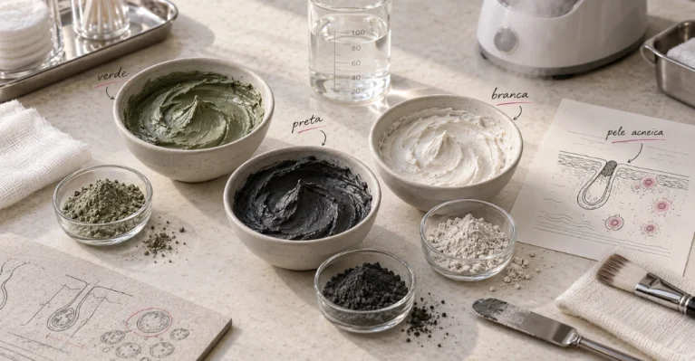 As 3 melhores argilas para pele acneica que toda profissional de estética precisa conhecer